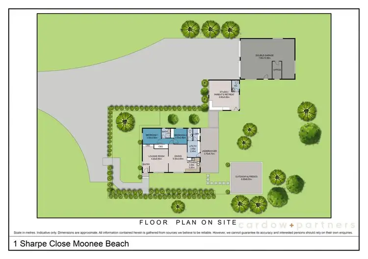 Floorplan of Homely house listing, 1 Sharpe Close, Moonee Beach NSW 2450