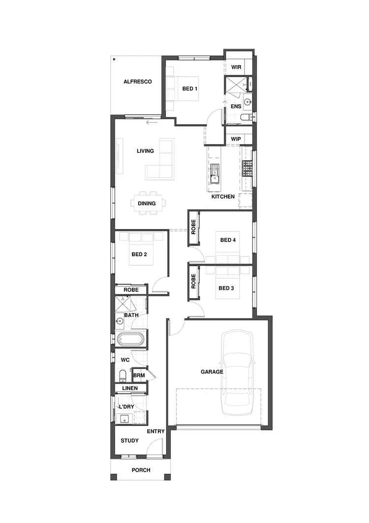 Floorplan of Homely house listing, 1406 Marlay Close, White Rock QLD 4306