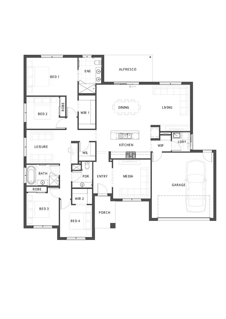 Floorplan of Homely house listing, 1562 New Road, Flagstone QLD 4280