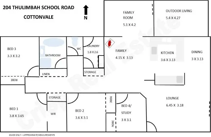 Floorplan of Homely rural property listing, 204 Thulimbah School Road, Cottonvale QLD 4375