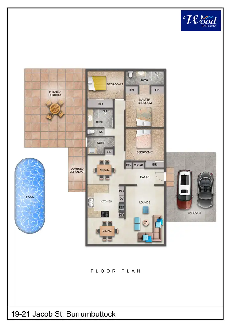 Floorplan of Homely house listing, 19 -21 Jacob St, Burrumbuttock NSW 2642