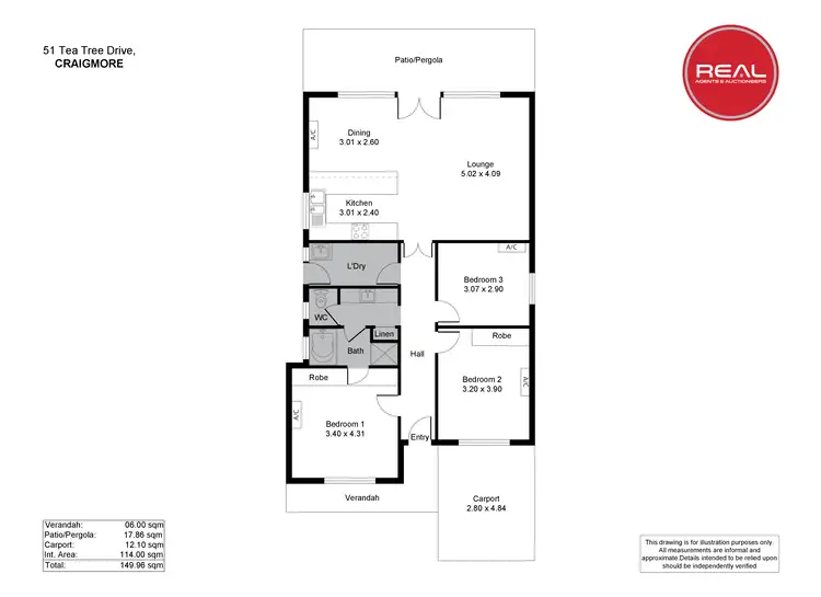 Floorplan of Homely house listing, 51 Tea Tree Drive, Craigmore SA 5114
