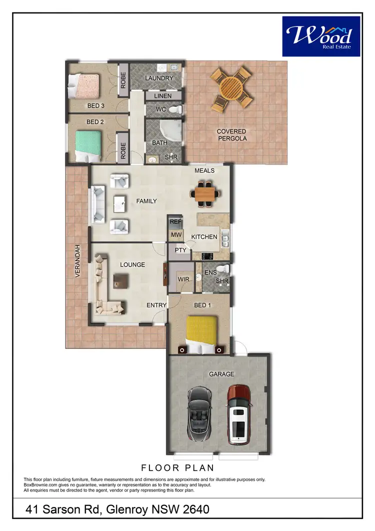 Floorplan of Homely house listing, 41 Sarson Rd, Glenroy NSW 2640