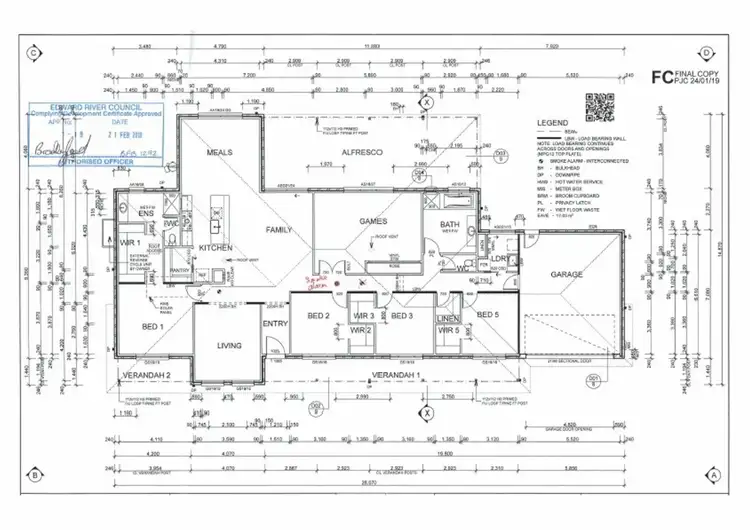 Floorplan of Homely rural property listing, 607 Ochtertyre Street, Deniliquin NSW 2710