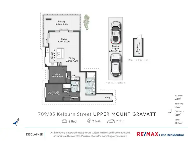Floorplan of Homely apartment listing, 709/35 Kelburn St, Upper Mount Gravatt QLD 4122