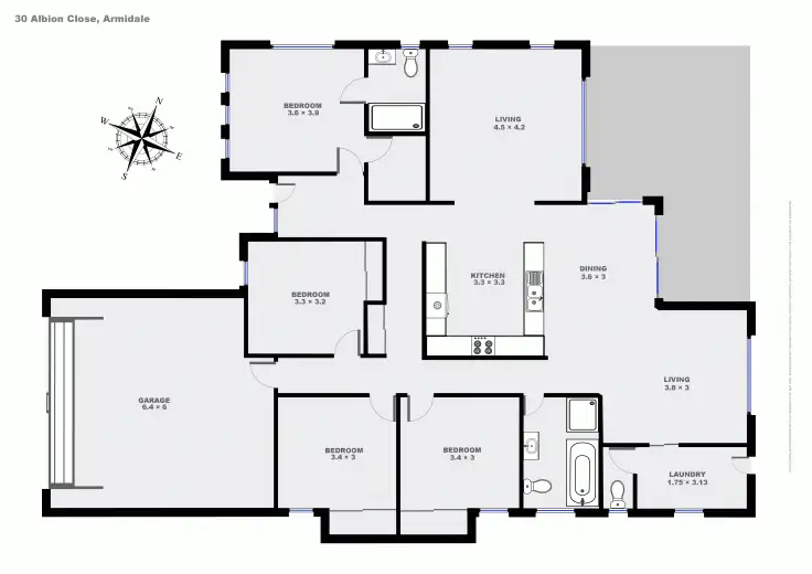 Floorplan of Homely house listing, 30 Albion Close, Armidale NSW 2350