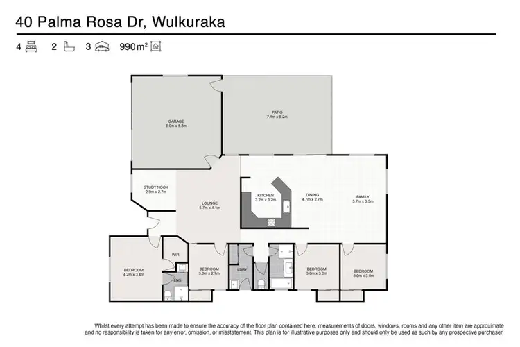 Floorplan of Homely house listing, 40 Palma Rosa Drive, Wulkuraka QLD 4305