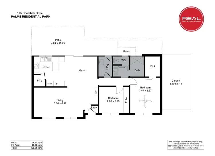 Floorplan of Homely retirement listing, 175/61 Supple Road, Waterloo Corner SA 5110