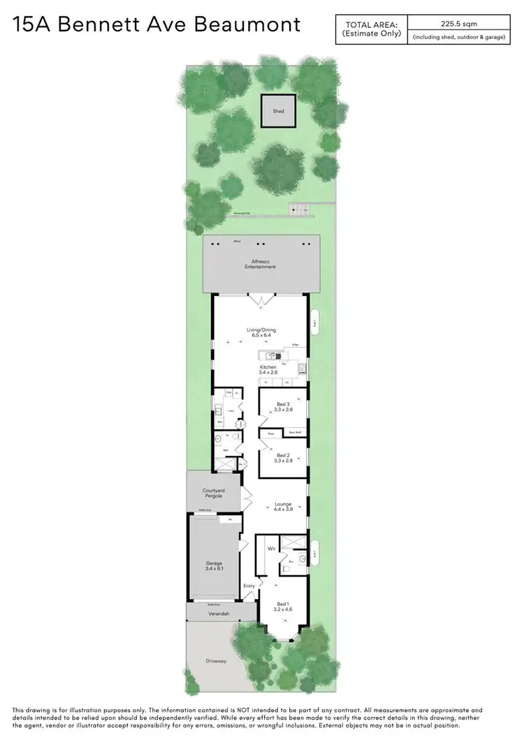 Floorplan of Homely house listing, 15A Bennett Ave, Beaumont SA 5066