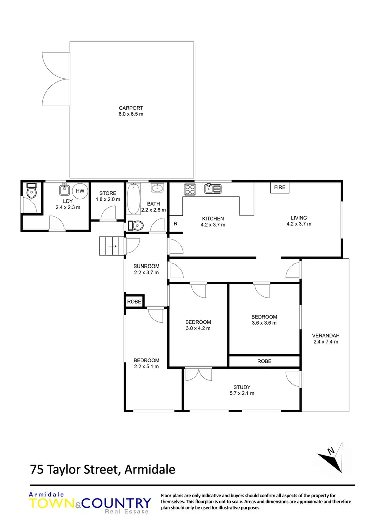 Floorplan of Homely house listing, 75 Taylor Street, Armidale NSW 2350