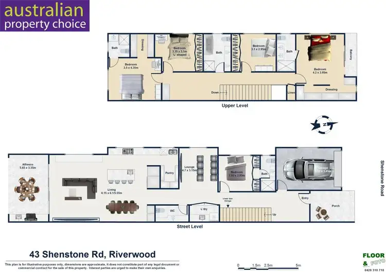 Floorplan of Homely semi-detached listing, 43B Shenstone Road, Riverwood NSW 2210