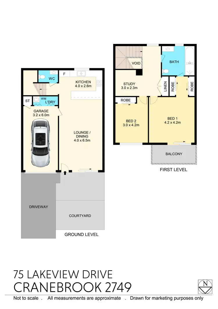Floorplan of Homely terrace listing, 75 Lakeview Drive, Cranebrook NSW 2749