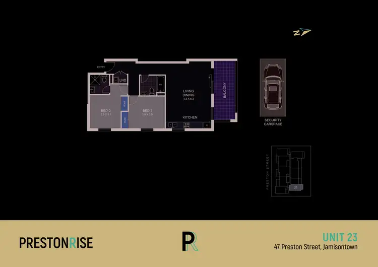 Floorplan of Homely apartment listing, 23/47-51 Preston Street, Jamisontown NSW 2750