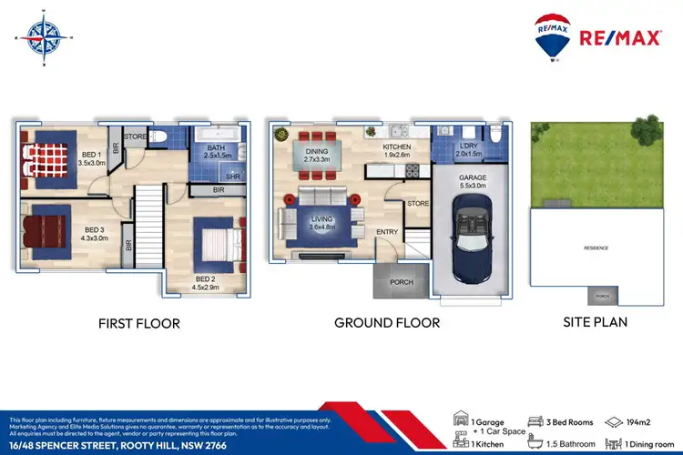 Floorplan of Homely townhouse listing, 16 /48 Spencer Street, Rooty Hill NSW 2766