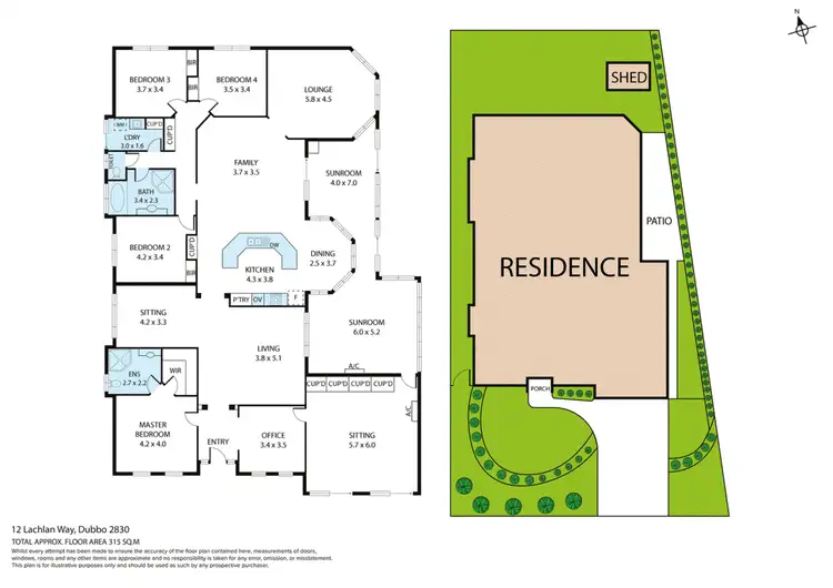 Floorplan of Homely house listing, 12 Lachlan Way, Dubbo NSW 2830