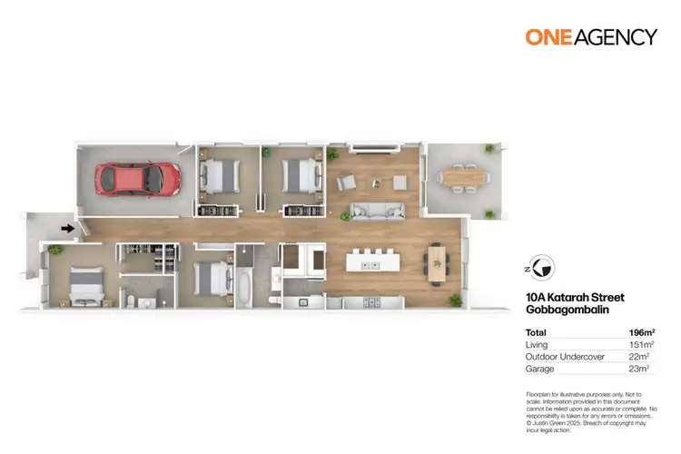 Floorplan of Homely unit listing, 10A KATARAH STREET, Gobbagombalin NSW 2650