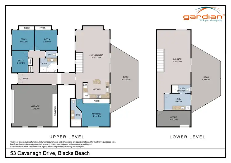 Floorplan of Homely house listing, 53 Cavanagh Drive, Blacks Beach QLD 4740