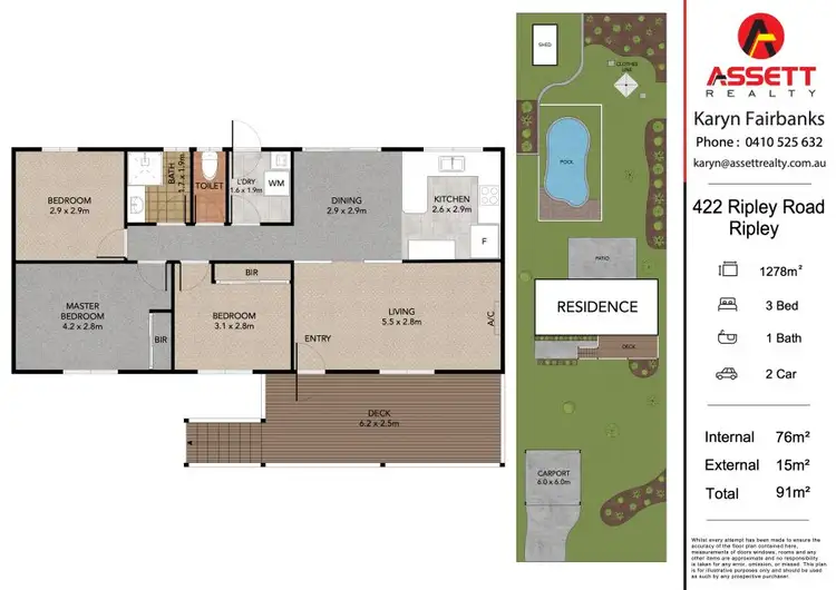 Floorplan of Homely house listing, 422 RIPLEY ROAD, Ripley QLD 4306