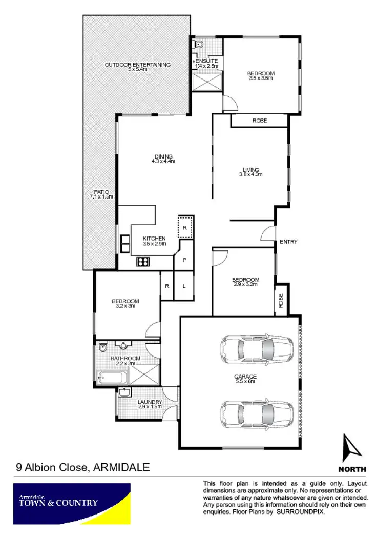 Floorplan of Homely house listing, 9 Albion Close, Armidale NSW 2350