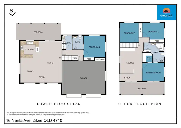 Floorplan of Homely house listing, 16 Nerita Avenue, Zilzie QLD 4710