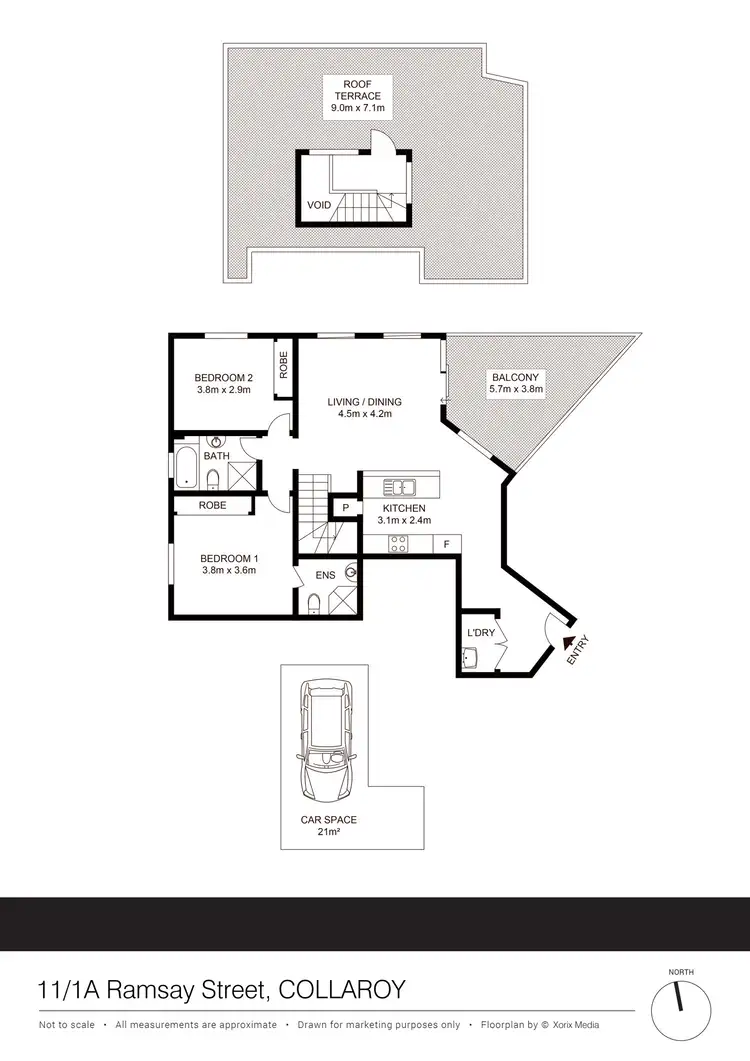 Floorplan of Homely apartment listing, 11/1A Ramsay St, Collaroy NSW 2097