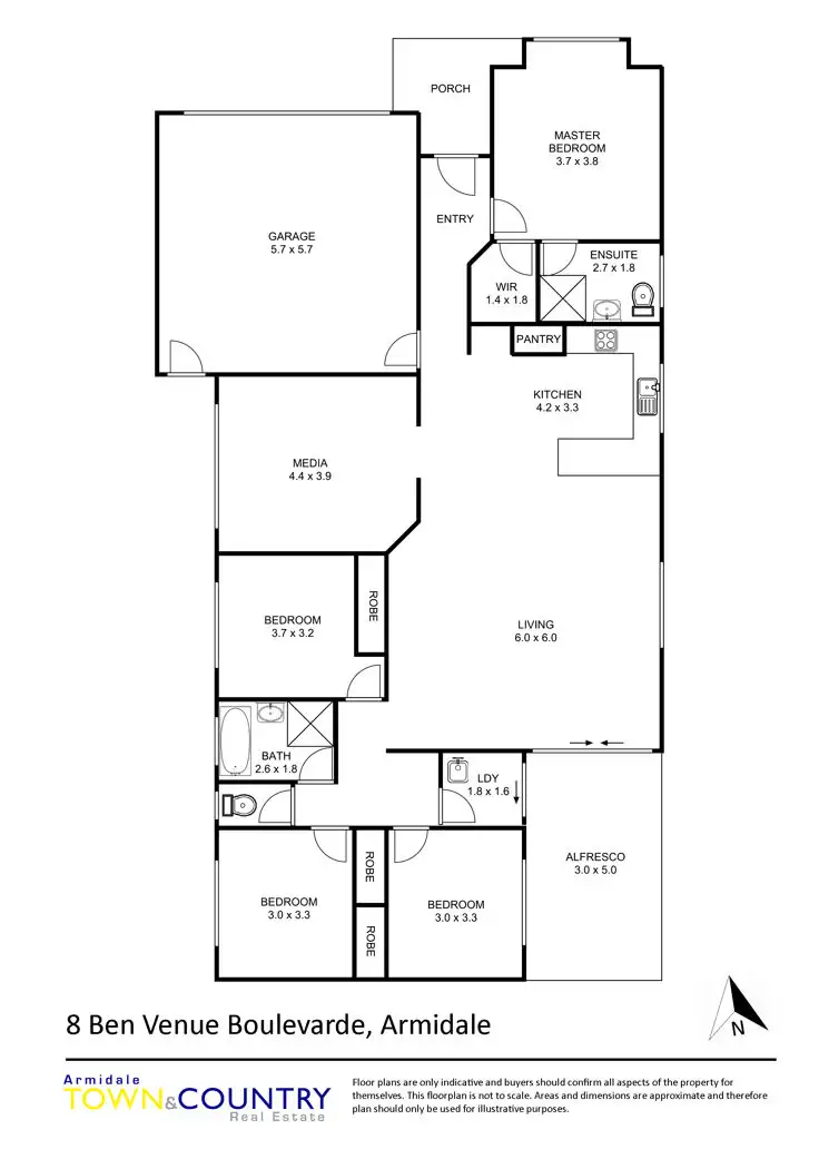 Floorplan of Homely house listing, 8 Ben Venue Boulevarde, Armidale NSW 2350