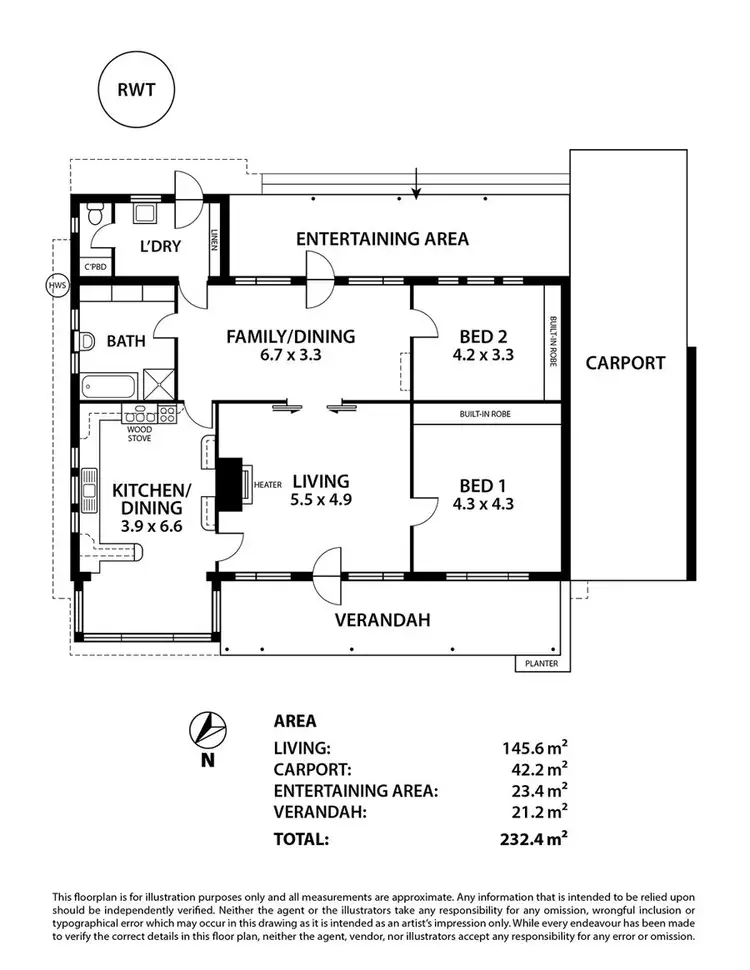 Floorplan of Homely house listing, 4 William, Murray Bridge SA 5253