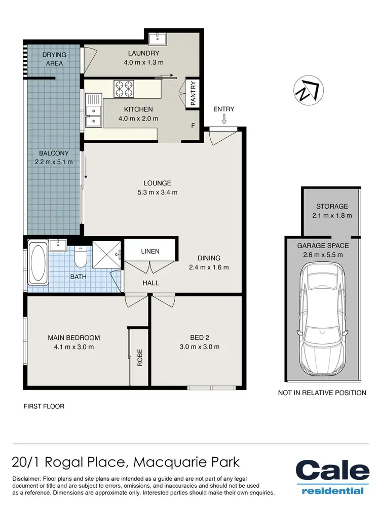 Floorplan of Homely unit listing, 20/1 Rogal Place, Macquarie Park NSW 2113