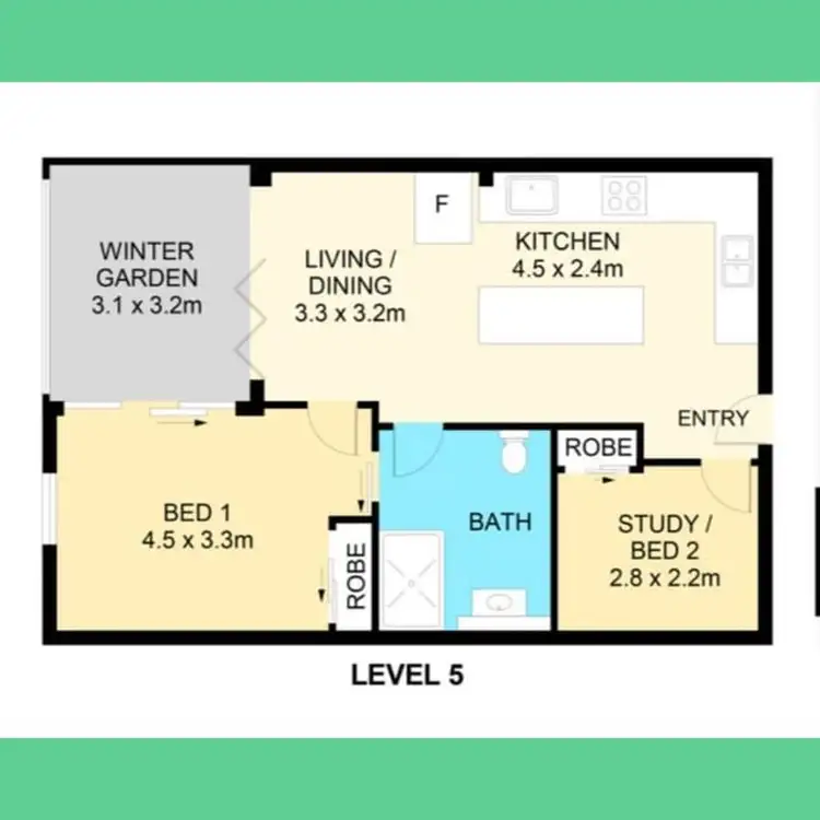 Floorplan of Homely unit listing, 404/2 Wentworth Place, Wentworth Point NSW 2127