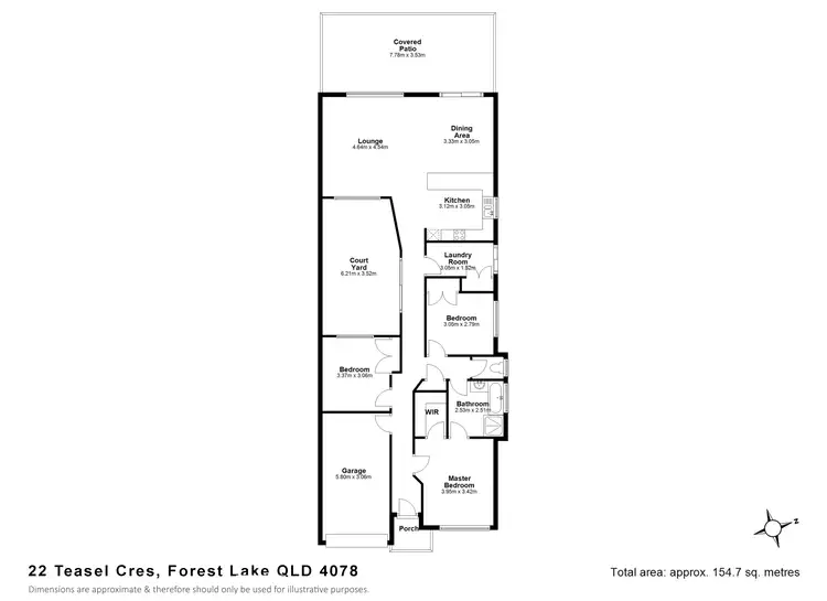 Floorplan of Homely house listing, 22 Teasel Cr, Forest Lake QLD 4078