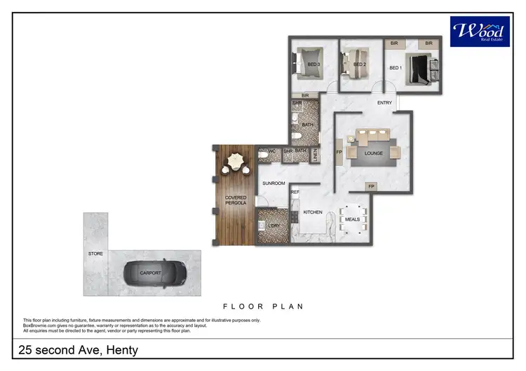 Floorplan of Homely house listing, 25 Second Ave, Henty NSW 2658