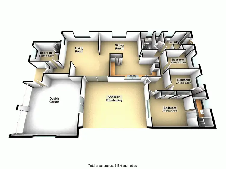 Floorplan of Homely house listing, 4 Biscay Court, Carina QLD 4152