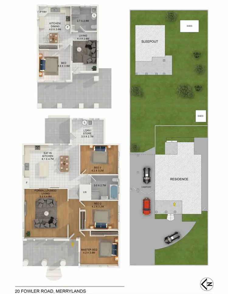 Floorplan of Homely house listing, 20 Fowler Road, Merrylands NSW 2160