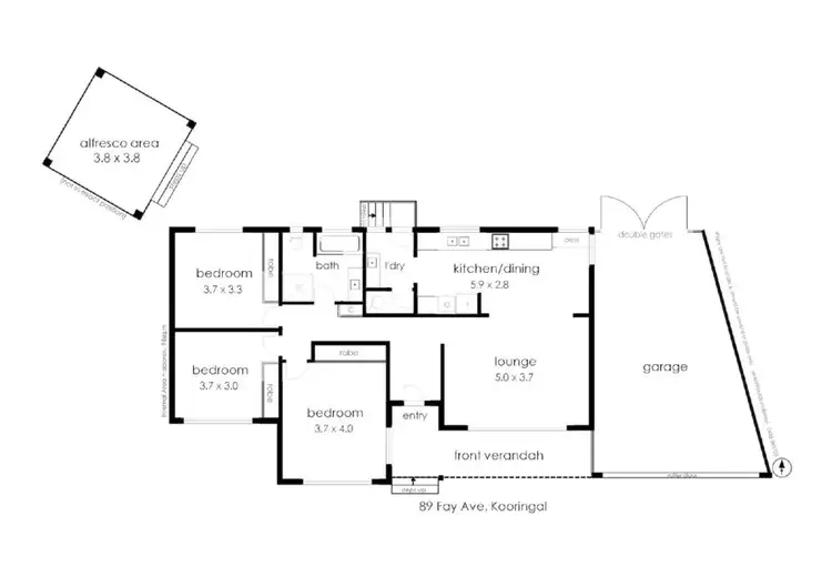 Floorplan of Homely house listing, 89 FAY AVENUE, Kooringal NSW 2650