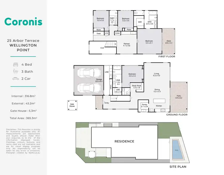 Floorplan of Homely house listing, 25 Arbor Terrace, Wellington Point QLD 4160