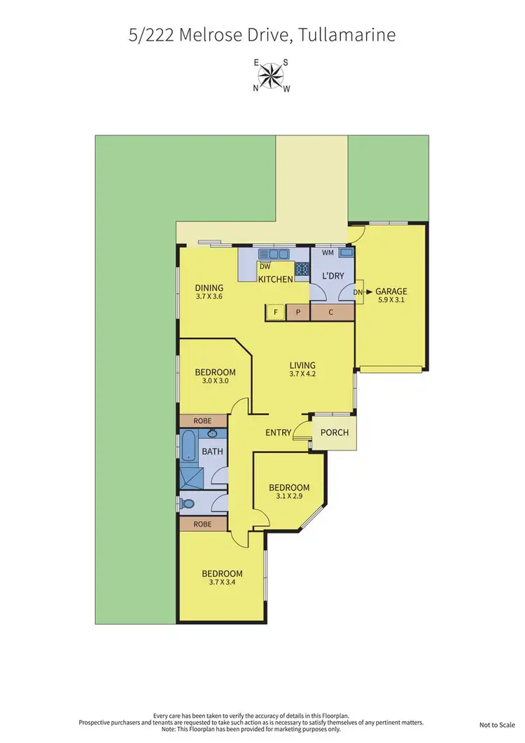 Floorplan of Homely unit listing, 5/222-224 Melrose Drive, Tullamarine VIC 3043