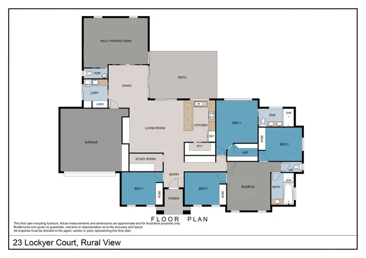 Floorplan of Homely house listing, 23 Lockyer Court, Rural View QLD 4740