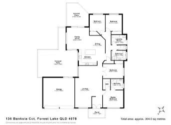 Floorplan of Homely house listing, 136 Banksia Circuit, Forest Lake QLD 4078