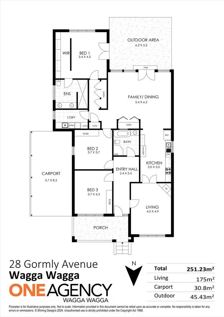 Floorplan of Homely house listing, 28 GORMLY AVENUE, Wagga Wagga NSW 2650