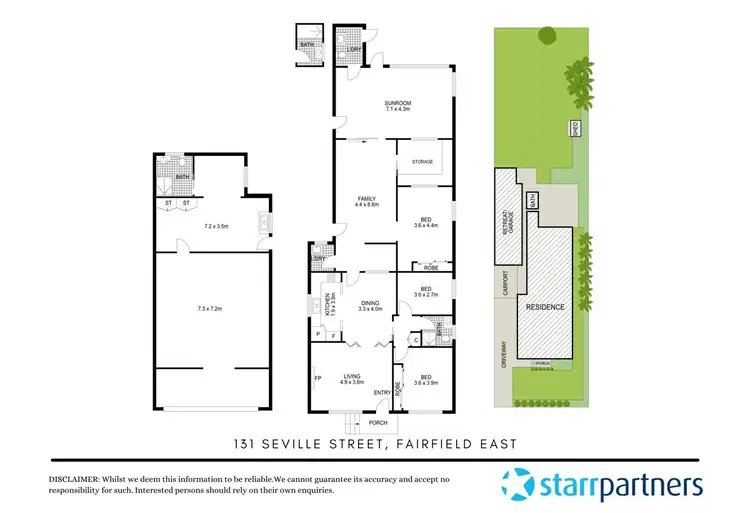 Floorplan of Homely house listing, 131 Seville Street, Fairfield East NSW 2165
