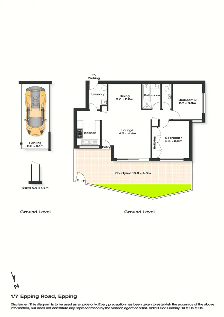 Floorplan of Homely unit listing, 1/7 Epping Road, Epping NSW 2121