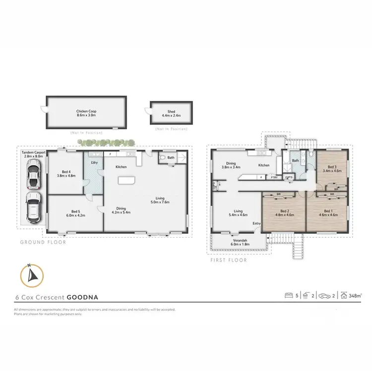 Floorplan of Homely house listing, 6 Cox Crescent, Goodna QLD 4300
