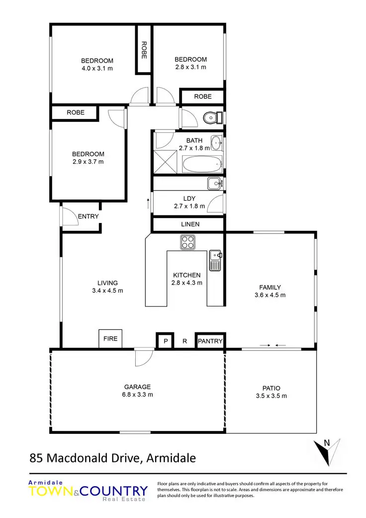 Floorplan of Homely house listing, 85 MacDonald Drive, Armidale NSW 2350