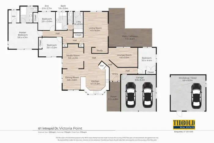 Floorplan of Homely house listing, 61 Intrepid Drive, Victoria Point QLD 4165