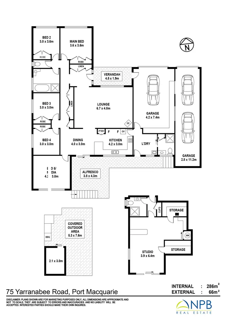Floorplan of Homely house listing, 75 Yarranabee Road, Port Macquarie NSW 2444