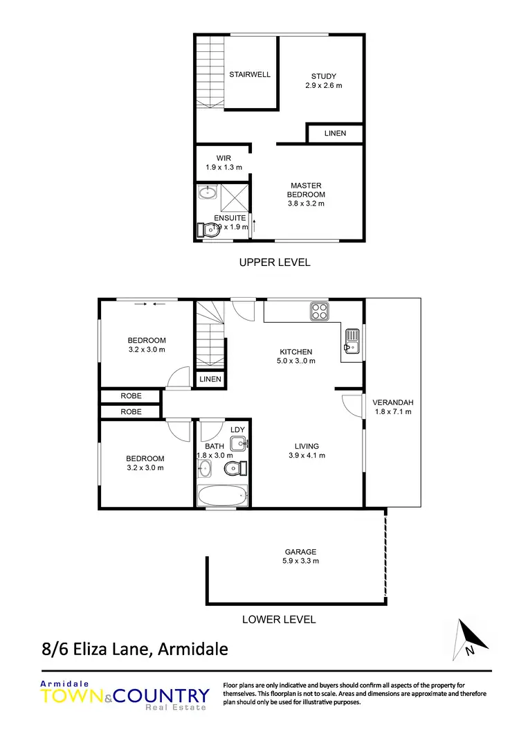 Floorplan of Homely townhouse listing, 8/6 Eliza Lane, Armidale NSW 2350