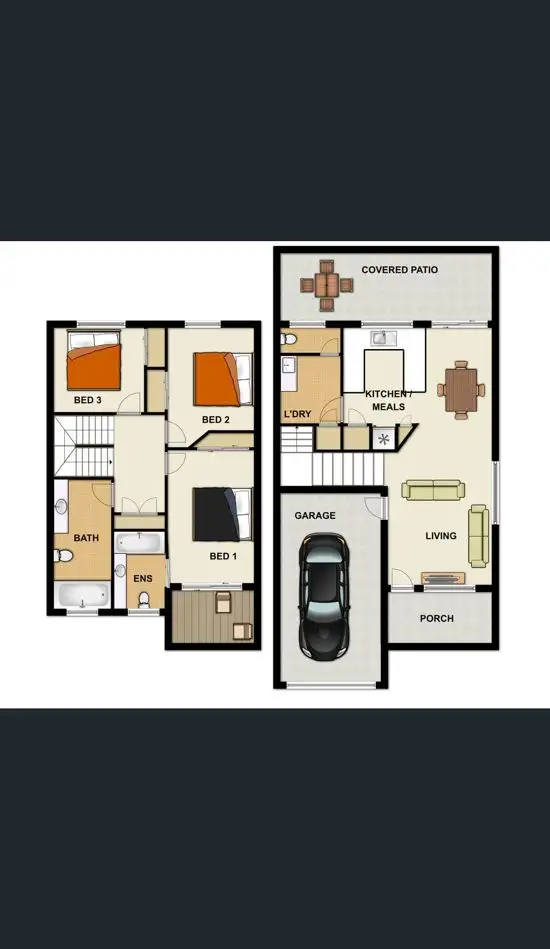 Floorplan of Homely townhouse listing, 81/54 Outlook Place, Durack QLD 4077