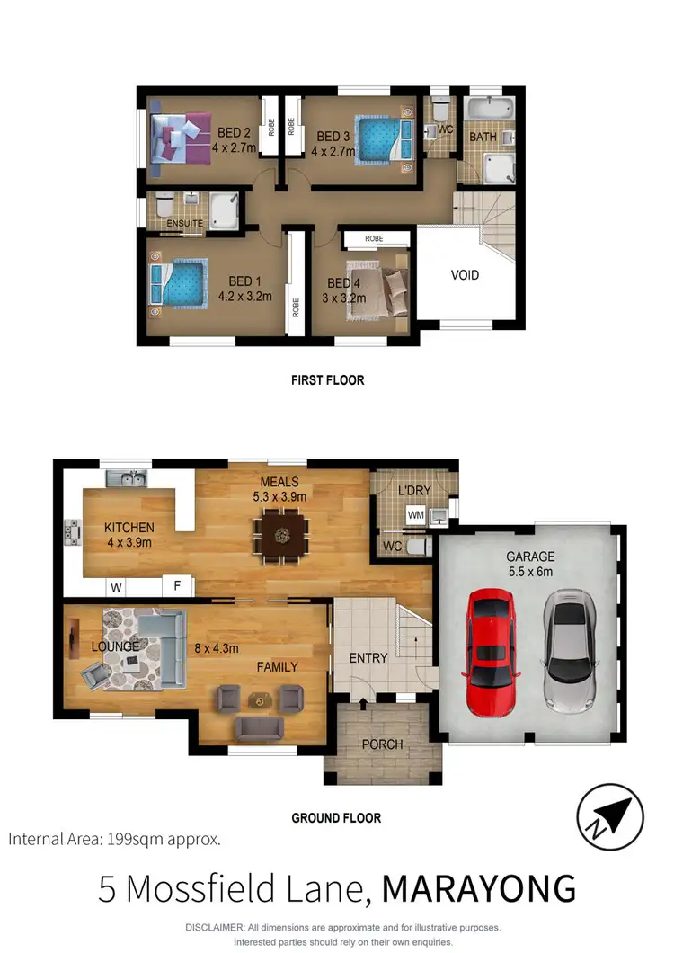 Floorplan of Homely house listing, 5 Mossfield Lane, Marayong NSW 2148