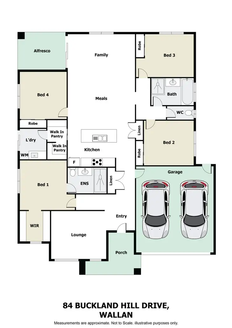 Floorplan of Homely house listing, 84 Buckland Hill Drive, Wallan VIC 3756