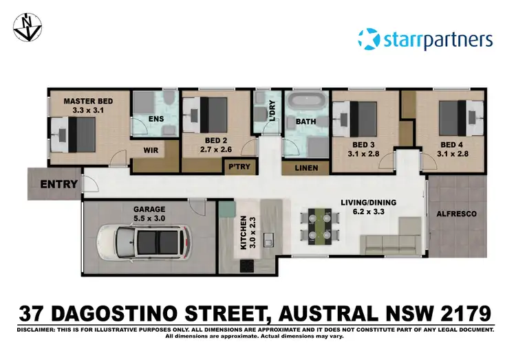Floorplan of Homely house listing, 37 Dagostino St, Austral NSW 2179